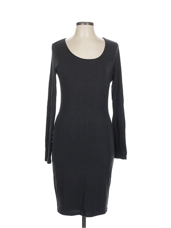 Yummie by Heather Thomson Dresses & Skirts - Yummie by Heather Thomson Black Long Sleeve Bodycon Midi Dress Sz L